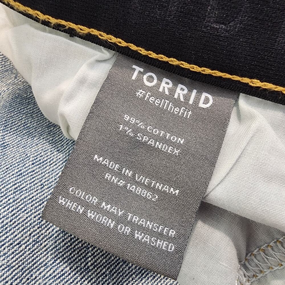 Torrid Skinny Stretch Jeans High Rise Button Fly Denim Pants Plus Size 14R - Picture 8 of 8